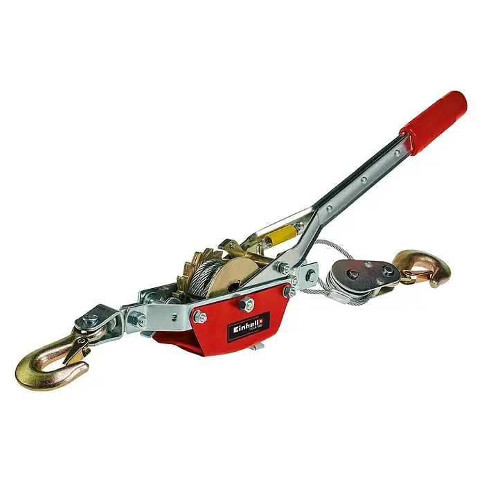 Einhell Handhebelseilzug TC-LW 1000 - Tragkraft: 1.000 kg mit Umlenkrolle - Diagonale Ansicht