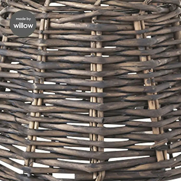 Home Sweet Home Lampenschirm Roseau - 20 cm, Dunkelbraun, Rattan, Oval - Detailaufnahme