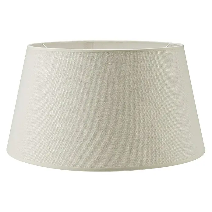 Home Sweet Home Lampenkap Melrose - Ø x h: 35 x 19 cm, Warm White, Stof, Rond - Vooraanzicht