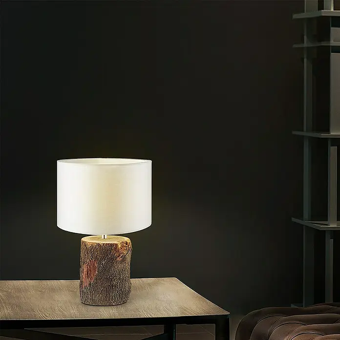 Home Sweet Home Lampvoet Boomstam - 40 W, Kleur: Bruin, Hoogte: 26 cm - Sfeeropname