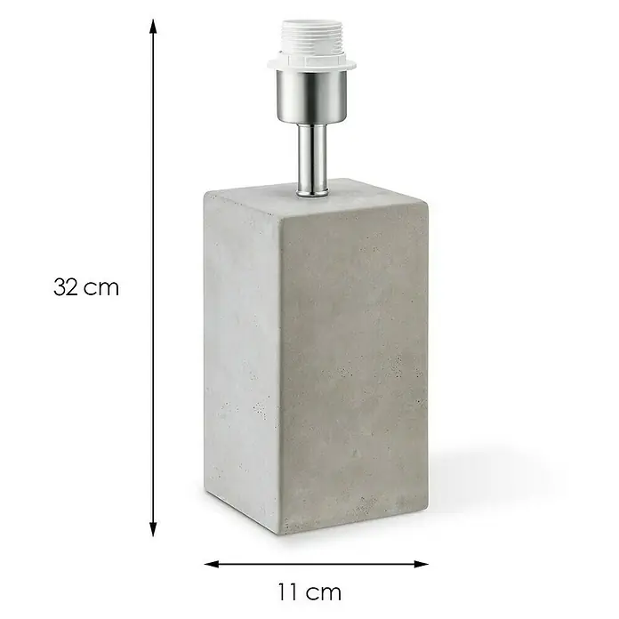 Home Sweet Home Lámpatalp Pillar - 40W, Színe: Beton, Magasság: 32 cm - Tervrajz