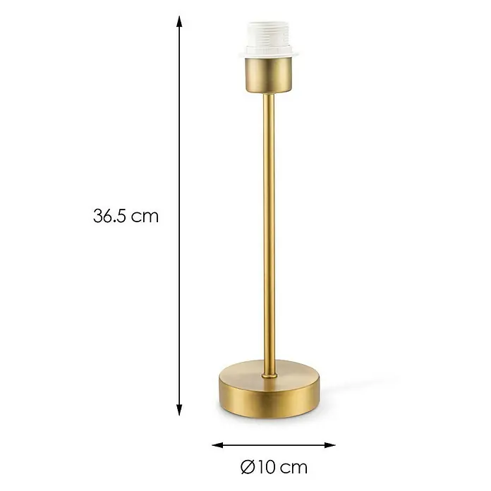 Home Sweet Home Lampvoet Single - 40 W, Kleur: Messing, Hoogte: 37 cm - Blauwdruk