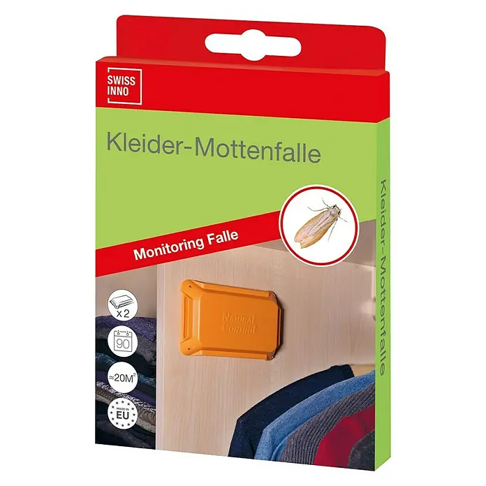 Swissinno Natural Control Kleidermottenfalle - 2 Stk., Klebetafeln - Vorderansicht