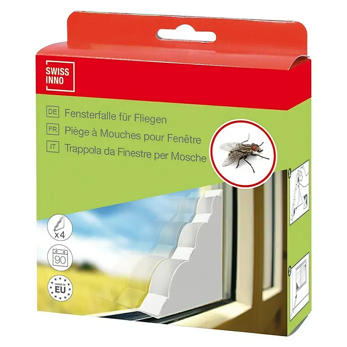 Swissinno Natural Control Fensterfalle - 4 Stk., Gemustert - Diagonale Ansicht