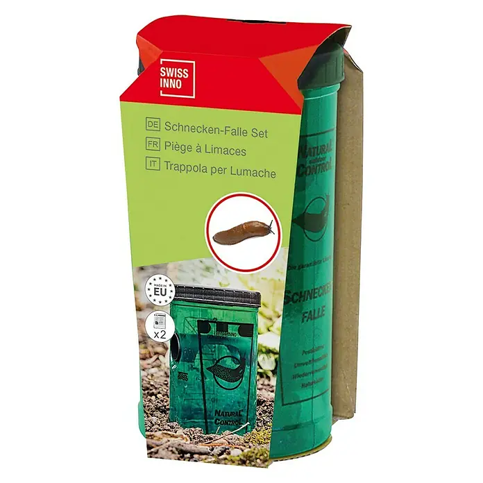 Swissinno Natural Control Schneckenfalle - Kunststoff, Giftfrei - Diagonale Ansicht