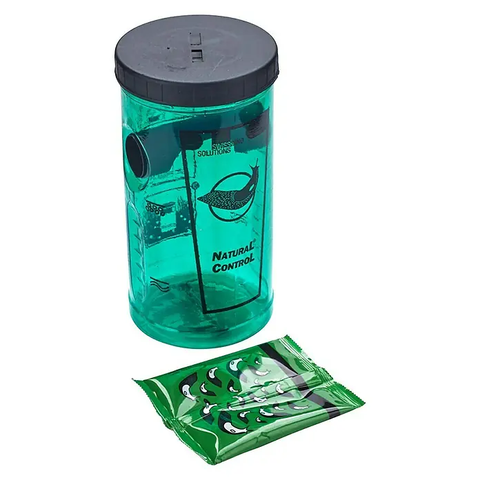Swissinno Natural Control Schneckenfalle - Kunststoff, Giftfrei - Diagonale Ansicht