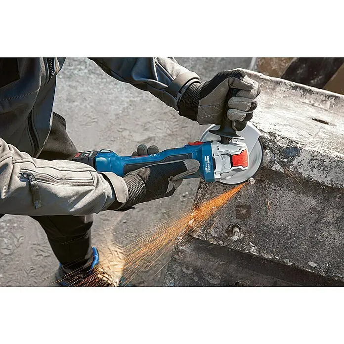 Bosch Professional Akku-Winkelschleifer GWX 18V-7 - 18 V, Ohne Akku, Durchmesser Scheibe: 125 mm - Anwendungsbeispiel