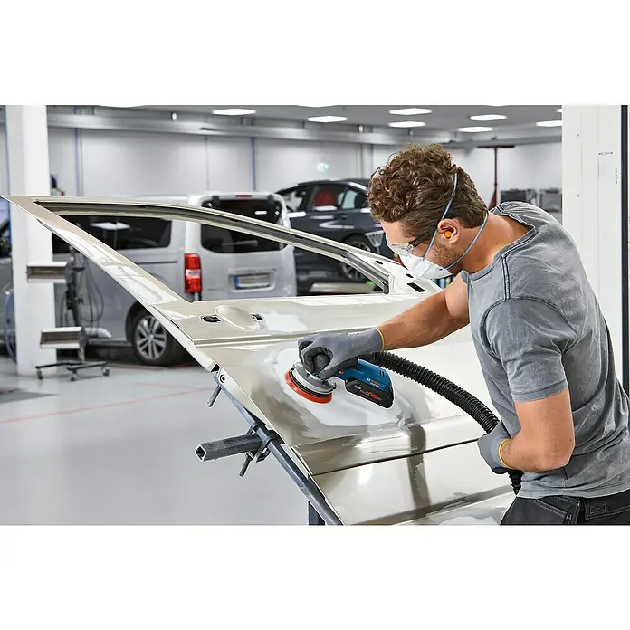 Bosch Professional Akku-Exzenterschleifer GEX 18V-125 - 18 V, Ohne Akku, Durchmesser Schleifteller: 125 mm, Kunststoffkoffer - Anwendungsbeispiel
