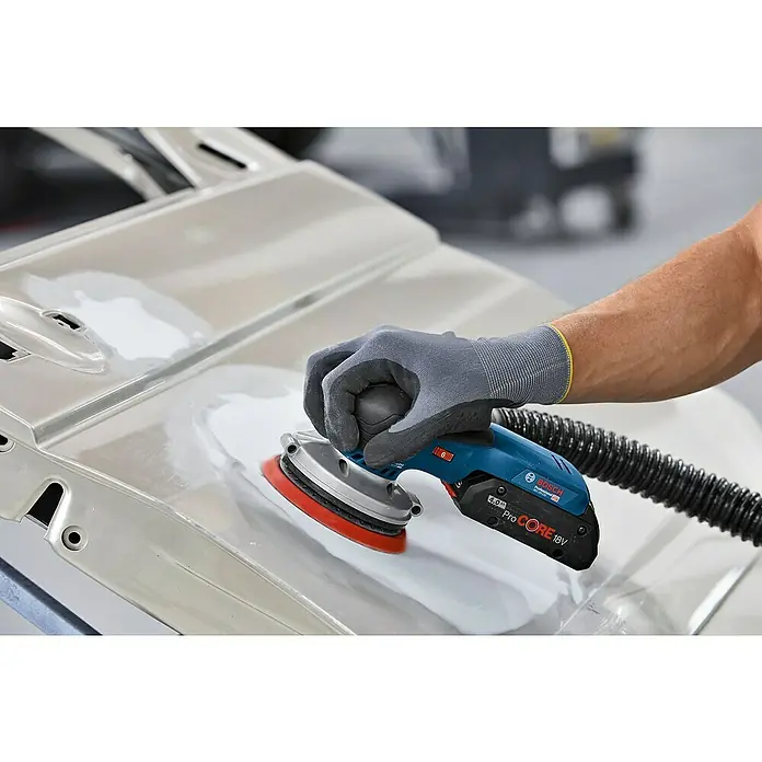Bosch Professional Akku-Exzenterschleifer GEX 18V-125 - 18 V, Ohne Akku, Durchmesser Schleifteller: 125 mm, Kunststoffkoffer - Anwendungsbeispiel