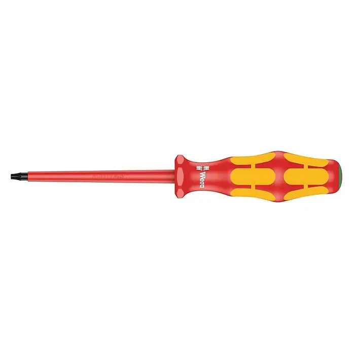 Wera Kraftform Plus VDE Schraubendreher 167 I - TX 10, Klingenlänge: 80 mm - Vorderansicht