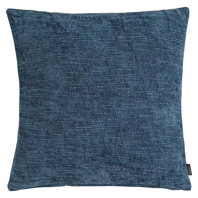 Kissen Coco Chenille - Blau, 45 x 45 cm, 100 % Baumwolle - Vorderansicht