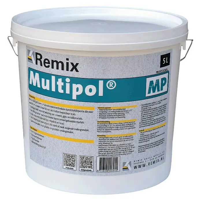 Remix Mortel additief Multipol - 5 l - Vooraanzicht