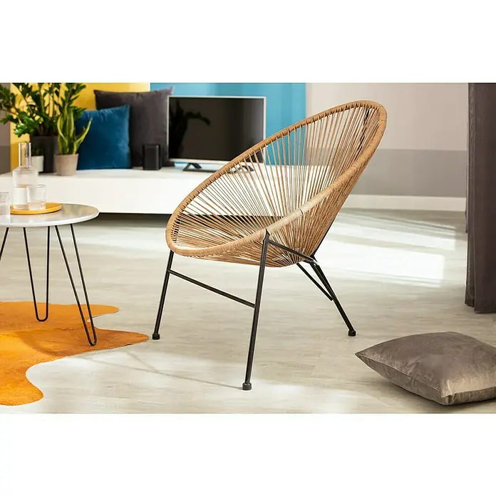 Sessel Eddy - L x B x H: 90 x 72 x 87 cm, Braun - Stimmungsaufnahme