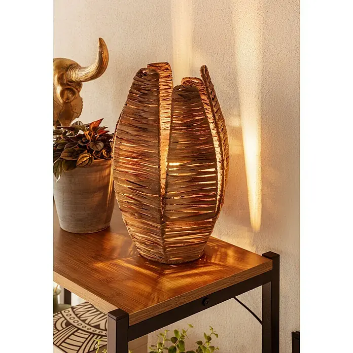 Eglo Mongu Tischleuchte - 40 W, Braun, E27 - Stimmungsaufnahme
