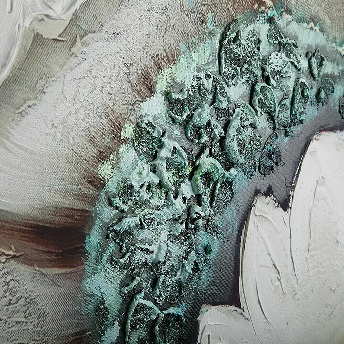 Cuadro pintado a mano Flor Parte II - Flor - Primer plano