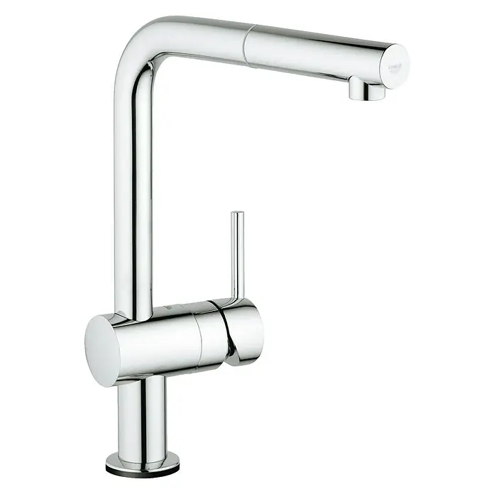 Grohe Spültischarmatur Minta Touch - Touch-Wasseraktivierung, Chrom, Glänzend - Diagonale Ansicht