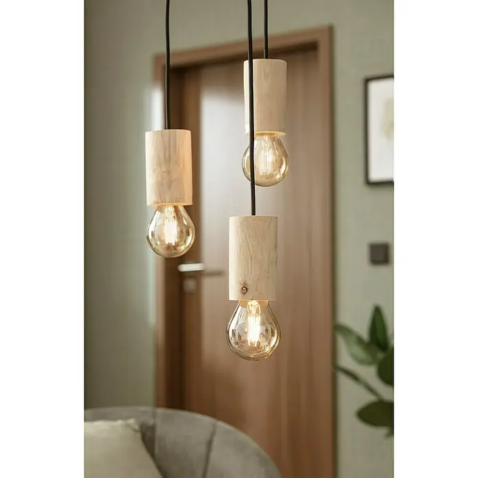 Home Sweet Home Pendelleuchte rund Billy - Ø x H: 100 mm x 116 cm - Stimmungsaufnahme