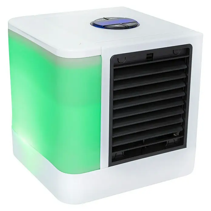 Proklima Luftkühler - 5 W, Weiß, 14 x 14 x 14,5 cm, USB - Diagonale Ansicht