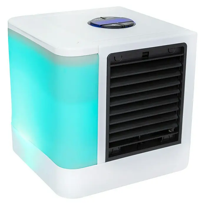 Proklima Luftkühler - 5 W, Weiß, 14 x 14 x 14,5 cm, USB - Diagonale Ansicht