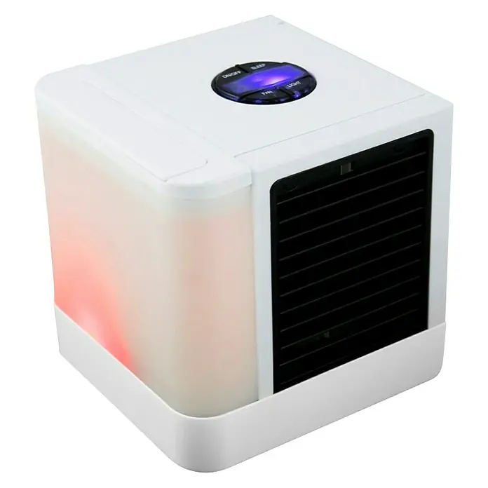 Proklima Luftkühler - 5 W, Weiß, 14 x 14 x 14,5 cm, USB - Diagonale Ansicht