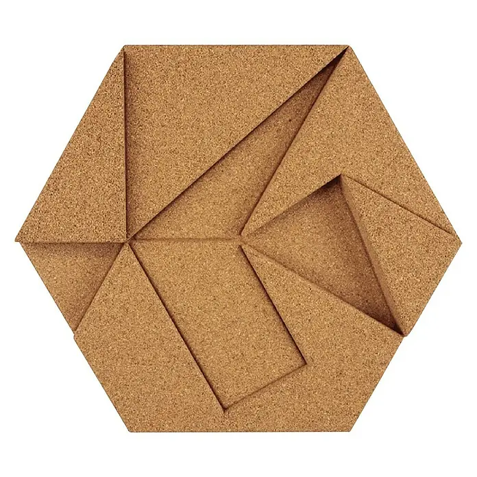 styleGreen Moosbild Hexagon - 19 x 22 cm, 10 Stk. - Vorderansicht