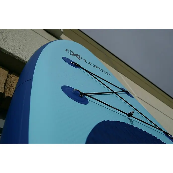 Explorer SUP-Board-Set 320 - L x B x H: 320 x 76 x 15 cm, Nutzlast: 130 kg, Blau, Aufblasbar - Detailaufnahme