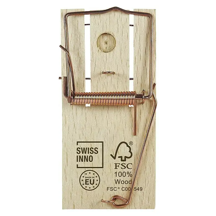 Swissinno Classic Mausefalle - Schlagfalle, Holz - Draufsicht