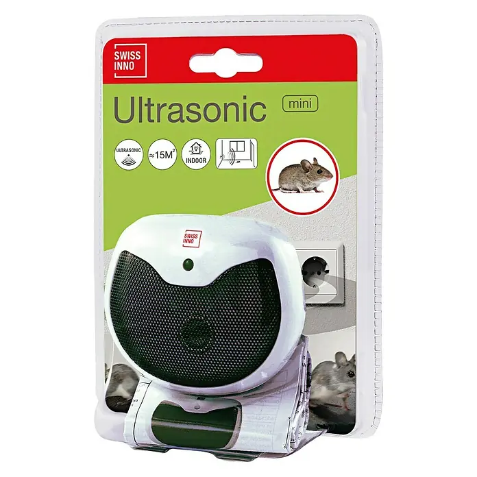 Swissinno Ultrazvučni rastjerivač glodavaca Mini - Učinkovitost: 15 m² - Pogled s gornje strane