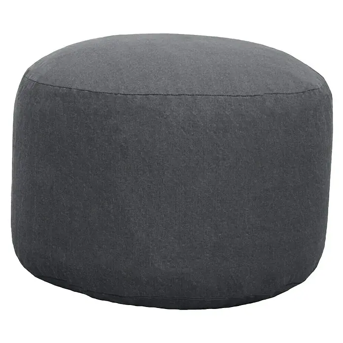 Sitzhocker - Ø x H: 50 x 38 cm, Castor Grey - Vorderansicht