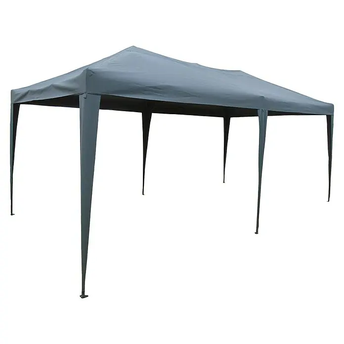 Outfit Steckpavillon Easy Up - L x B: 600 x 300 cm, Grau - Diagonale Ansicht