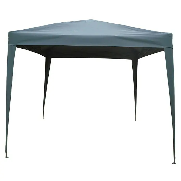 Outfit Steckpavillon Easy Up - L x B: 300 x 300 cm, Grau - Vorderansicht