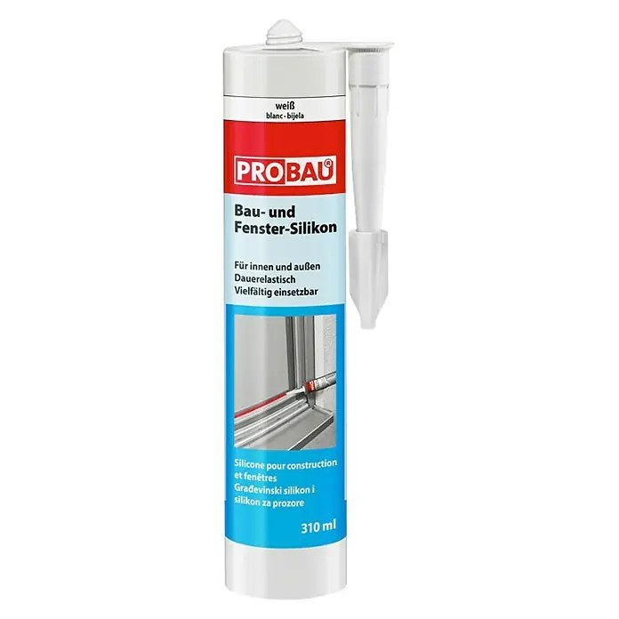 Probau Bau- & Fenstersilikon - Eiche Hell, 310 ml - Vorderansicht