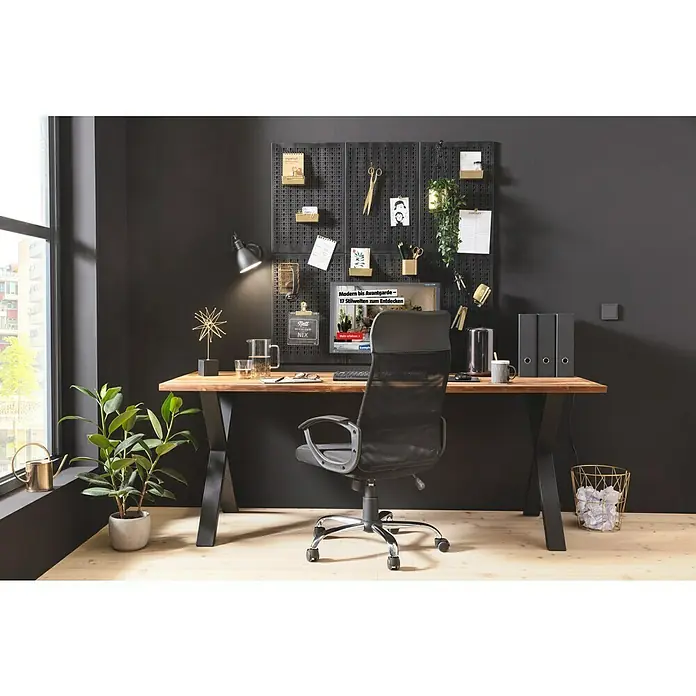 Pur Iternal Black Edition Tischplatte Vintage - Eiche, 200 x 80 x 2,7 cm - Stimmungsaufnahme