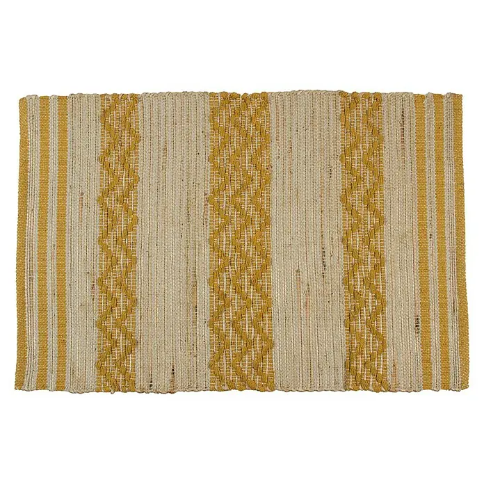 Alfombra Mosuo - Natural, 180 x 120 cm, 75% algodón 25% yute - Vista descendente