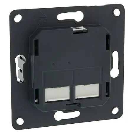 Peha  Wandcontactdoos met USB  2-voudig, USB