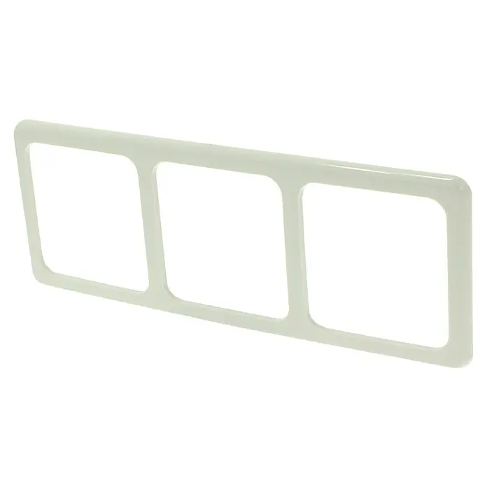 Peha Afdekraam - Kunststof, Wit, Frame drievoudig - Diagonaal zicht