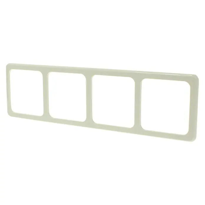 Peha Afdekraam - Kunststof, Wit, Frame viervoudig - Diagonaal zicht