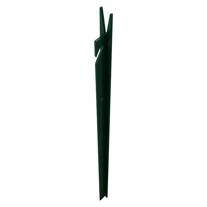 Reta Stup za ograde - Visina: 120 cm, Promjer: 30 mm, Zelene boje, Metal - Dijagonalni pogled