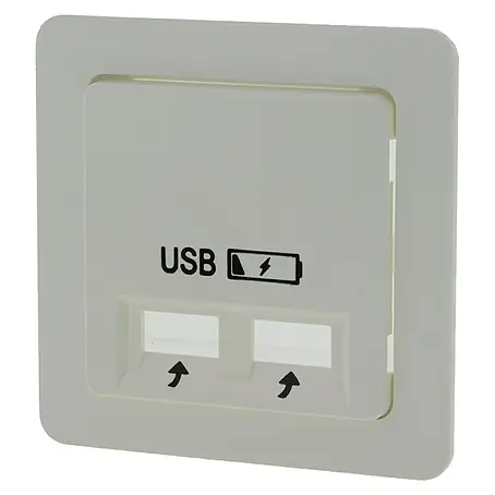 Peha  Wandcontactdoos met USB Polarwit