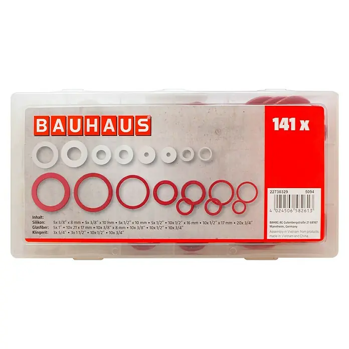 BAUHAUS Dichtungsringsortiment - 141 Stk. - Ansicht von oben