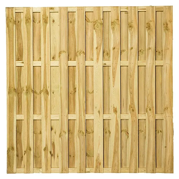 Tuinschermelement Schotland - 180 x 180 cm, Recht, Naturel - Vooraanzicht