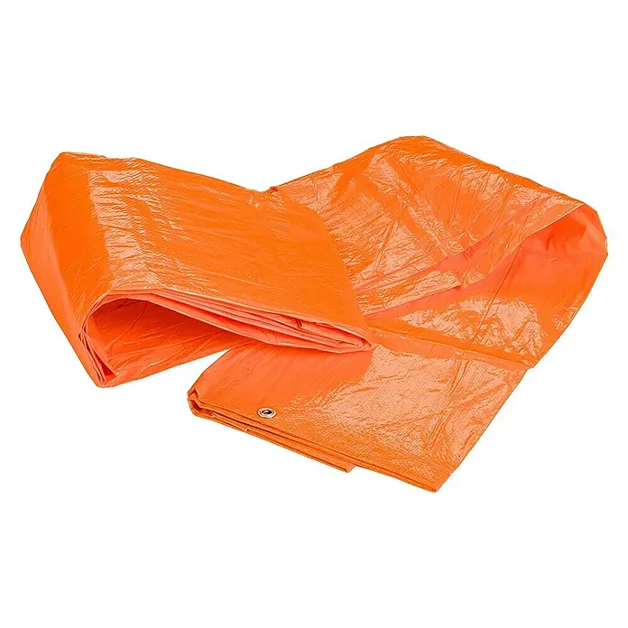 Afdekzeil - l x b: 800 x 600 cm, 110 g/m², Oranje - Diagonaal zicht