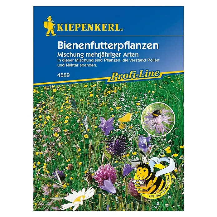 Kiepenkerl Profi-Line Blumensamenmischung Bienenfutterpflanze - Verschiedene Sorten, Blütezeit: Juni, 5 m² - 8 m² - Vorderansicht