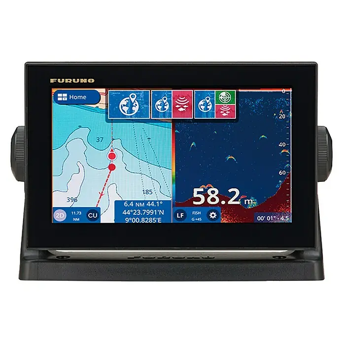 Plotter-sonda con GPS FUGP-1971F - Tipo de pantalla: 9” TFT, 50/200 kHz - Vista frontal
