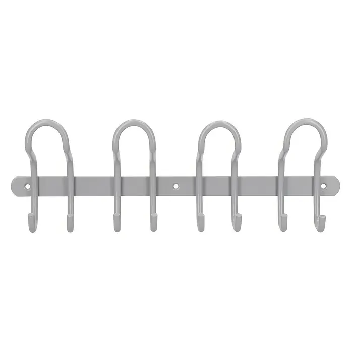 Siro Hakenleiste 1783 Aluminium - L x H: 400 x 132 mm, Anzahl Haken: 8 Stk. - Vorderansicht