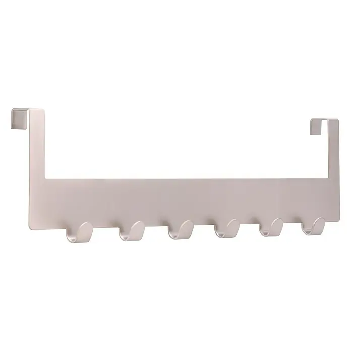 Siro Türgarderobe - L x H: 375 x 100 mm, Vernickelt - Diagonale Ansicht