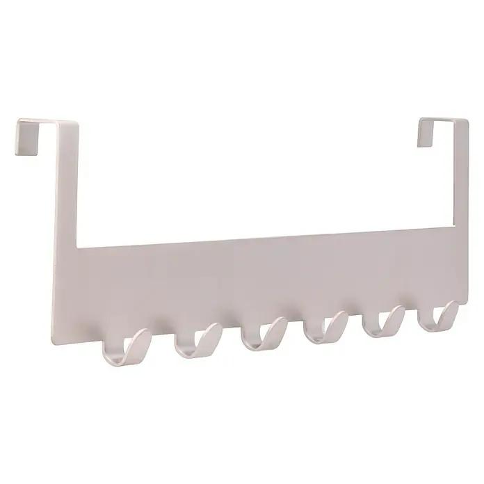 Siro Türgarderobe - L x H: 375 x 100 mm, Vernickelt - Diagonale Ansicht