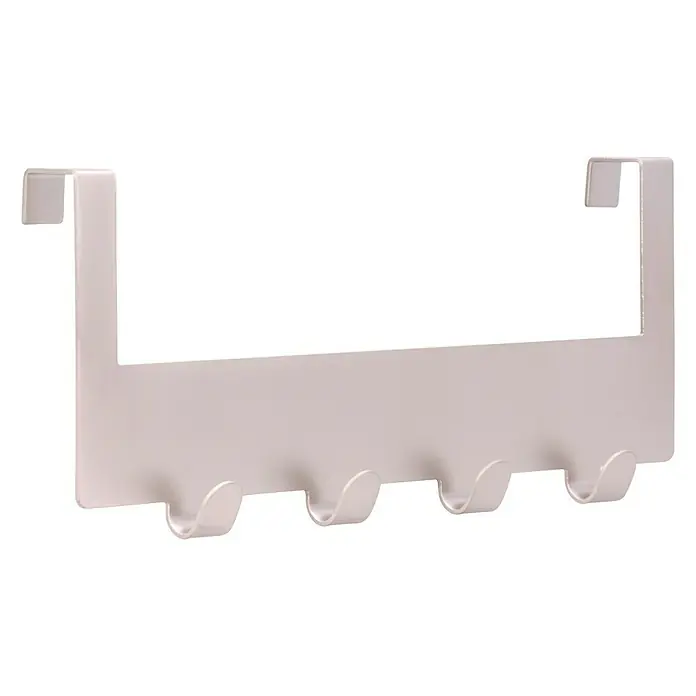 Siro Türgarderobe - L x H: 255 x 100 mm, Vernickelt - Diagonale Ansicht