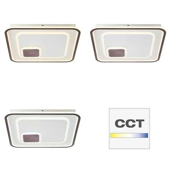 Brilliant LED-Wand- & Deckenleuchte Argulon - 55 W, L x B x H: 6 x 50 x 50 cm, Weiß, Warmweiß - Anwendungsbeispiel