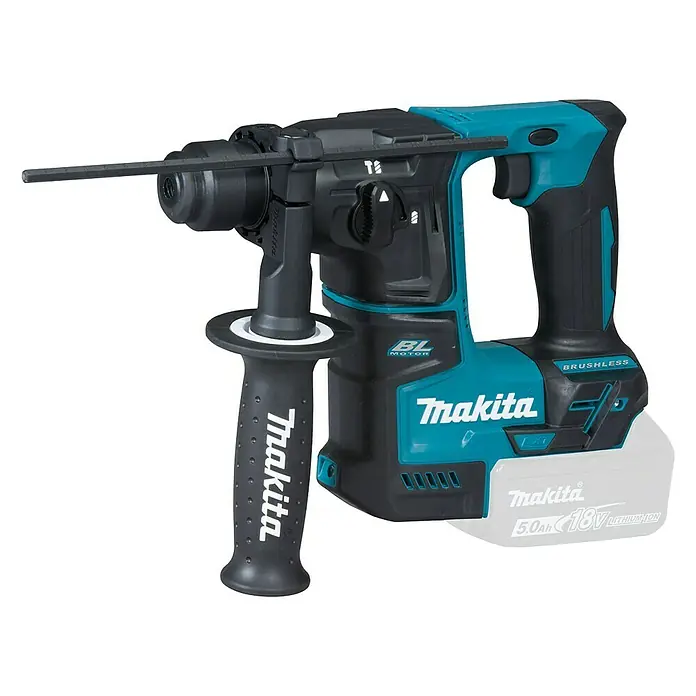 Makita Akku-Bohrhammer DHR171Z - 18 V, Li-Ionen, Ohne Akku, Einzelschlagstärke: 1,2 J - Linke Seitenansicht